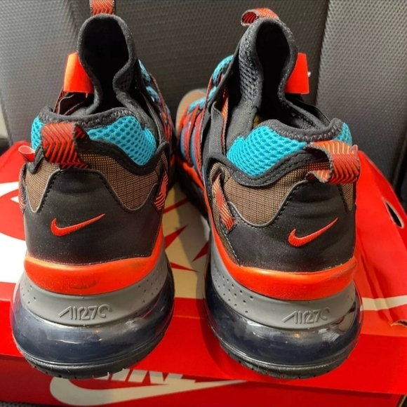 ❤️ Men Size 13 - Nike Air Max 270 Bowfin Red Teal - Picture 4 of 7